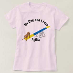 Mijn hond en ik houden van Agility Boxer T-shirt