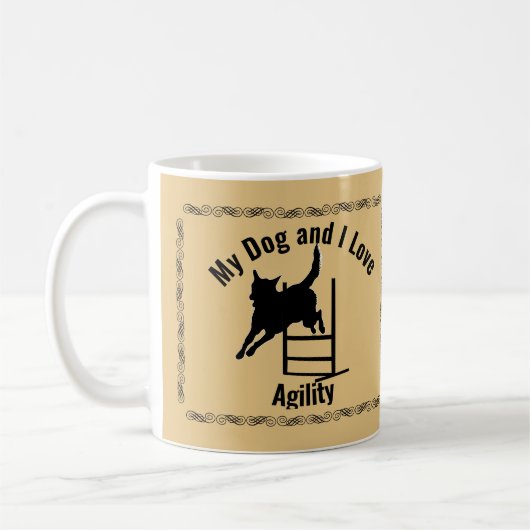 Mijn hond en ik houden van Agility McNab Koffiemok (Links)
