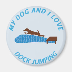 Mijn hond en ik houden van de marmering van de Dok Magneet