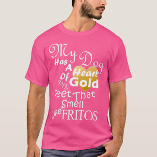 Mijn hond heeft een hart van de GOLD en heeft het  T-shirt