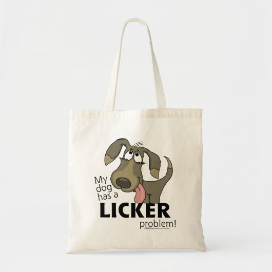 Mijn hond heeft een likkebaardprobleem! tote bag (Voorkant)