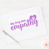 Mijn hond heeft empathie rechthoekige sticker (Envelop)