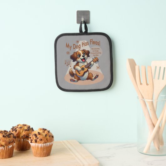 Mijn hond heeft vlooien ukelele tuning song pannenlap (Insitu(Ophanging))