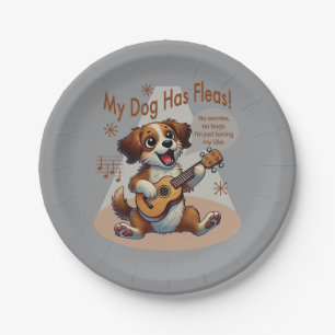 Mijn Hond Heeft Vlooien Ukulele Stem Song Papieren Bordje