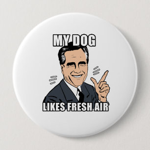 mijn hond houdt van frisse lucht - .png ronde button 4,0 cm