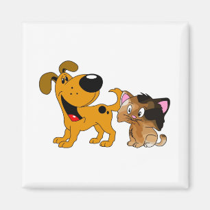 Mijn hond houdt van katten! magneet
