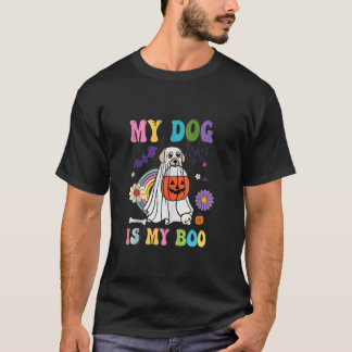 Mijn hond is Boo Funny Dog eigenaar Boo Ghost Love T-shirt