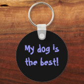 Mijn hond is de beste! sleutelhanger (Voorkant)