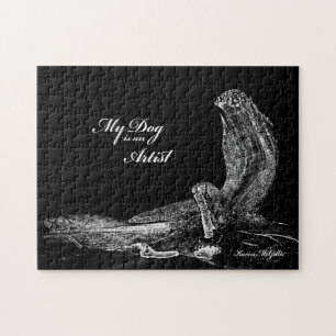 Mijn hond is een artistieke Abstracte kunst Legpuzzel