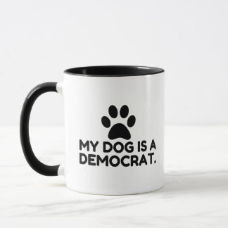 Mijn hond is een democraat mok
