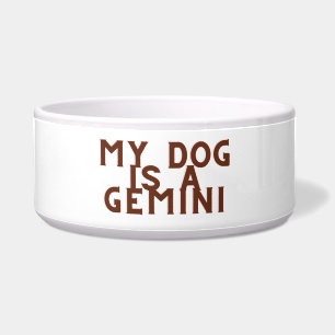 Mijn hond is een gemini voerbakje