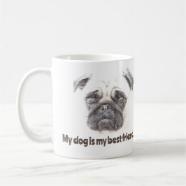 Mijn hond is mijn beste vriend. koffiemok