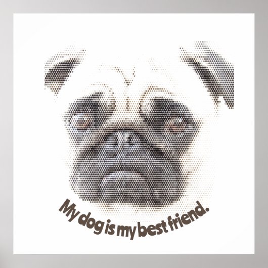 Mijn hond is mijn beste vriend. poster (Voorkant)