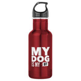 Mijn hond is mijn BFF flesloze stalen flesje Waterfles