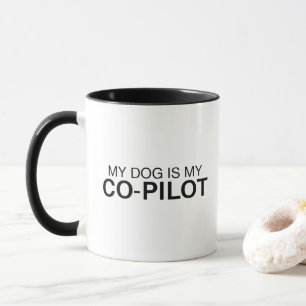 Mijn hond is mijn copiloot Funnie hond vader mok