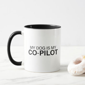 Mijn hond is mijn copiloot Funnie hond vader mok
