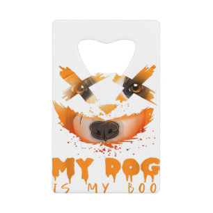 Mijn hond is mijn kostuum-idee van Boo en Hallowee Kredietkaart Flessenopener