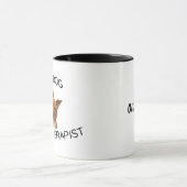 Mijn hond is mijn therapeut mok (Midden)