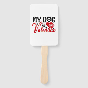 Mijn hond is mijn Valentijn. Handwaaier