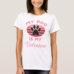 Mijn hond is mijn Valentijn, Hondenliefhebber T-shirt