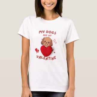 Mijn hond is mijn valentijn - schattig hondenliefh t-shirt