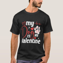 Mijn hond is mijn valentijn Schattige Dogs minnaar
