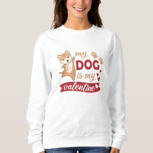 Mijn hond is mijn Valentijn Shiba-honden die kalve Trui