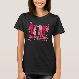 Mijn hond is mijn Valentijn Snoep Valentijnsdag T-shirt