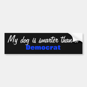 Mijn hond is slimmer dan een bumpersticker van een