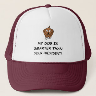 Mijn hond is slimmer dan je President! Trucker Pet