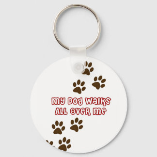 Mijn hond loopt over me heen sleutelhanger