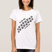 Mijn hond loopt t-shirt (Voorkant)