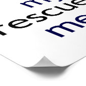 Mijn hond redde me Art Deco Poster (Hoek)