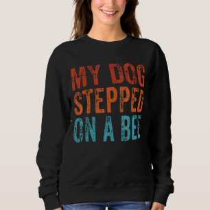 Mijn hond stapte op een retro van de bijensoort trui