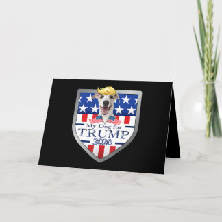 Mijn hond Trump 2020 Greyhound Wearing Glasses Feestdagen Kaart