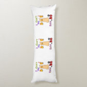 Mijn hond zei nee. lichaamskussen (Achterkant (Verticaal))