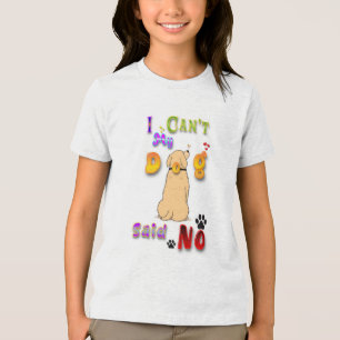 Mijn hond zei nee. Tri-Blend shirt
