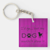 Mijn hond zou het geen Sleutelhanger toestaan - Pa (Voorkant)