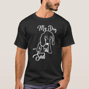 Mijn hondenbank voor honden met depressie t-shirt