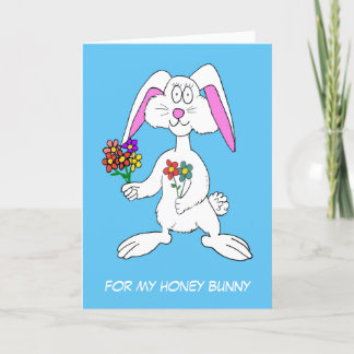 Mijn honingbunny, ik hou van je Kaart