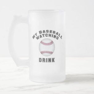 Mijn honkbal kijken drank gekoelde glazen bierpul matglas bierpul