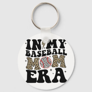 Mijn honkbal mam tijdperk luipaard mam honkbal mam sleutelhanger