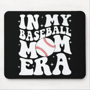 Mijn honkbalmoeder tijdperk Honkbal Mama wedstrijd Muismat