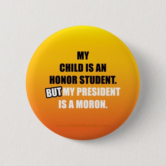Mijn Honorstudent is... Ronde Button 5,7 Cm (Voorkant)