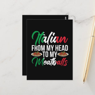 Mijn Hoofd Naar Mijn Gehaktballen Briefkaart