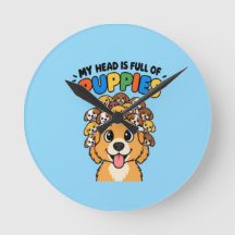 Mijn hoofd zit vol met puppy's Mopshond Cute Doodl