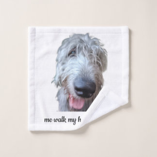 Mijn Hoooooman Ierse Wolfshond washandje