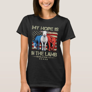 Mijn hoop is in de Lam Olifant Ezel VS Grappig S T-shirt