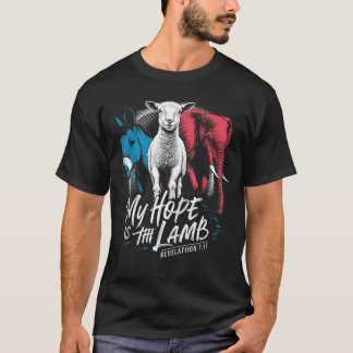 Mijn hoop is in het lam ezel olifant t-shirt