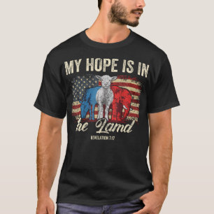 Mijn hoop ligt in het Lam Grappige Schriftgedeelte T-shirt